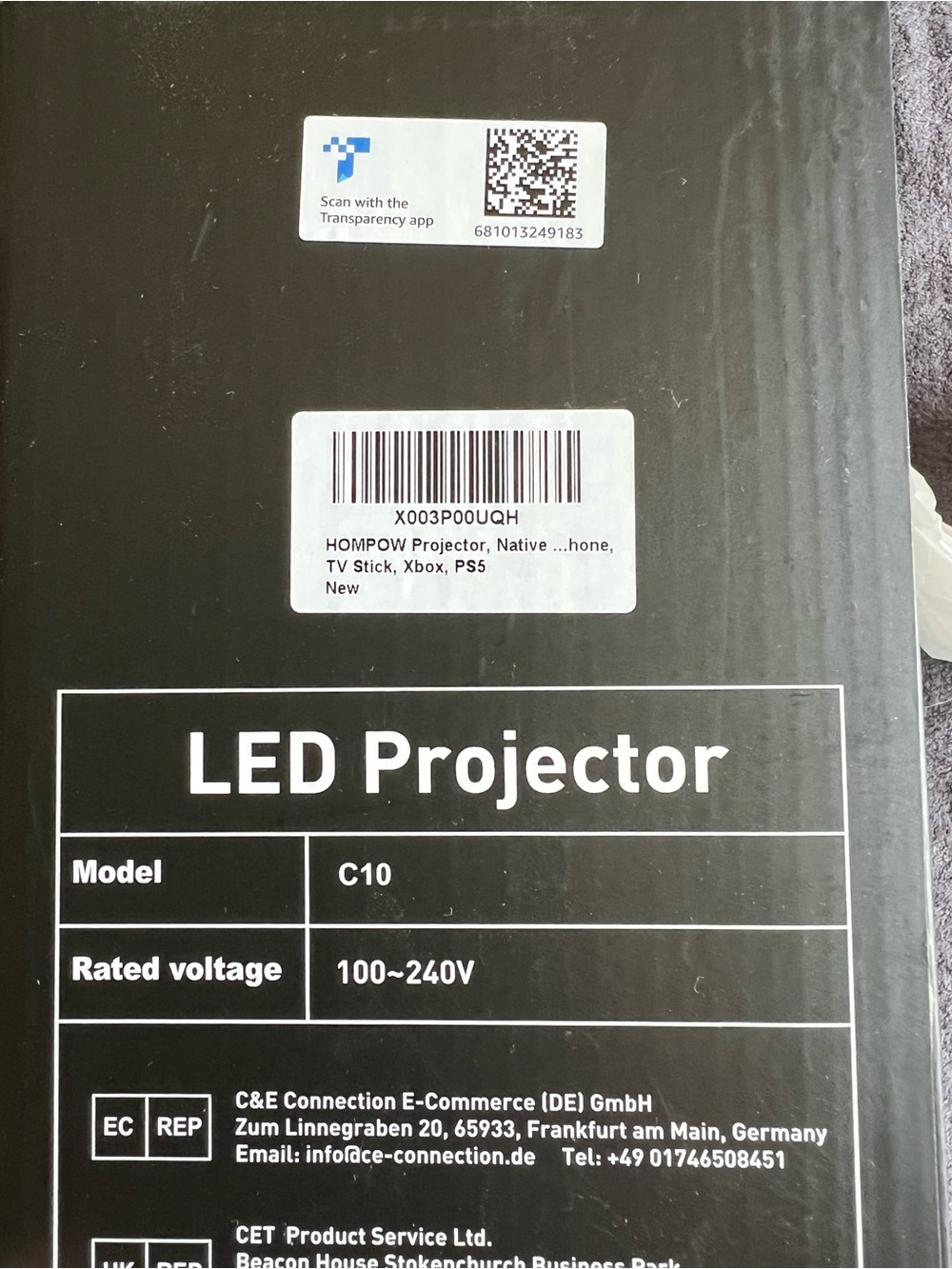 LED Projector - white - Picture 2 of 6